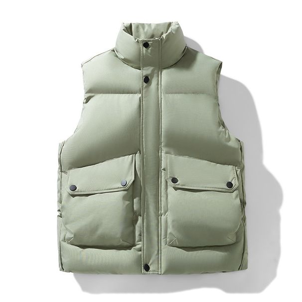 Men's Clothing Thickened Winter Vest Jacket Men's Winter Vest Jacket - Warm Quilted Sleeveless Coat Casual Stylish Outfits (Multiple Colors & Sizes)_viptrois.com