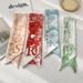 Alphabet Print Narrow Silk Scarf Multipurpose Fashion Accessory For Hair Bags Neck 26 Letters Gift Ready Packaging Lightweight Stylish_viptrois.com