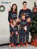 Christmas Santa Fawn Alphabet Christmas Family suit printed homewear sleep_viptrois.com