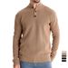 Sweater Stand-up Collar Men's High-quality Business Sweater Casual Knitted Sweater_viptrois.com
