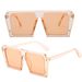 Pink Square Sunglasses For Women & Teens - Large Frame UV Protection (Parent-Child Matching Set)_viptrois.com