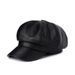 for Women Beret Korean Style Autumn Winter Duckbill Hat Leather Octagonal Baseball Cap_viptrois.com