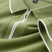 Men's Clothing Half Zipper Polo Shirt Short Sleeved T Shirt Lapel Summer Casual Half Sleeved Collar Top Clothes_viptrois.com