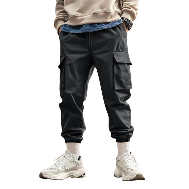 Men's Clothing Multi Function Pocket Casual Heavyweight Trousers_viptrois.com