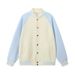 Unisex Color-Block Baseball Jacket - Oversized Streetwear Varsity Coat With Contrast Stitching (S-5XL, 6 Colorways)_viptrois.com