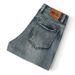 Men's Vintage Patchwork Denim Shorts - Summer Lightweight 5-Pocket Casual Cargo Design With Cat Whisker Wash, Mid-Thigh Length_viptrois.com