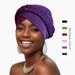 New solid color Baotou hat two milk silk single color braid headscarf hat_viptrois.com