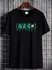 Eye-Q Records Trance Electronic Music Mens Cotton T-Shirt Summer Stylish Designer Clothes Graphic Homme Casual Breathable Soft Slightly_viptrois.com