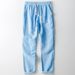 Men's Clothing Linen Casual Trousers Loose Straight Linen Trousers Elastic Waist Cotton And Linen Trousers_viptrois.com