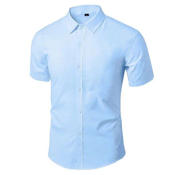 Men's Slim Fit Non-Iron Dress Shirt – Business Casual Long Sleeve Oxford Shirt (S-5XL, Wrinkle-Free Office & Formal Wear)_viptrois.com