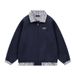 American Style Design Plaid Collar Patchwork Jacket For Men And Women, Autumn 2025 New Loose Casual Coat_viptrois.com