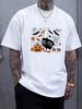 Halloween Silly-Goose Spooky Season Honking Jack-O-Lantern T-Shirt Print Round Neck Short Sleeve Women Stylish Breathable Female Slightly Top For Everyday Wear Comfortable Unisex Summer Women Top Graphic Tees Casual Designer Clothes Soft Versatile_viptrois.com