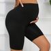 Family matching maternity leggings shorts summer 2024 new high waist belly support sports yoga maternity pants for women_viptrois.com