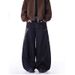 Men's Clothing Blue Straight Jeans Men And Women Spring New Style Cat Whisker Design Loose Wide Leg Casual Long Pants_viptrois.com