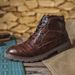 European Warm Series New Men's Martin Work British Style Short Casual Leather Boots High-top Shoes For Men_viptrois.com