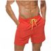 2023 Cross-border Men's Summer Swimming Leisure Ten-color Beach Pants Waterproof Four-point Casual Pants_viptrois.com