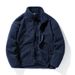 Men’s Fleece Jacket – Winter Sherpa-Lined Zip-Up Coat (M-5XL, Windproof Polyester, Stand Collar, Relaxed Fit, Outdoor & Casual Wear)_viptrois.com