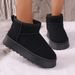SHLIANG Thick Plush Platform Snow Boots Women Winter Keep Warm Fur Cotton Shoes Woman Suede Slip-On Ankle Botas Padded Shoes Y0074_viptrois.com