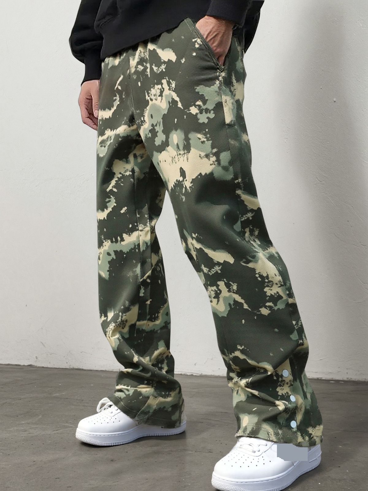 Men's Camouflage Sweatpants Casual Street Style Sportswear Lightweight Polyester Casual Style_viptrois.com