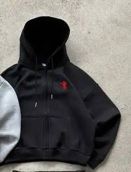 Men's Clothing Trendy Printed Patterned Horse Logo Hoodie Set With Pockets Hooded Sweatshirt Set With Barak Hat_viptrois.com