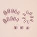 Nail Flower Wear Nail Light Color Nail Patch Wear Nail Finished Nail Piece Ins Wind Fine Flash 24 Pieces_viptrois.com