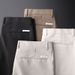 Men's Clothing White Trousers Spring And Summer Thin Beige Trousers Men's Casual Trousers Suit Men's Drape Straight_viptrois.com