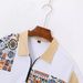 Men's Clothing Summer Men's New Printed Zipper Color Matching Short Sleeved Shorts Two Piece Casual Suit_viptrois.com
