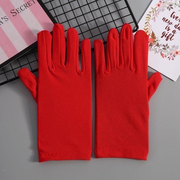 Spring And Autumn Elastic Women's For Riding, Warm Hand Protection, Thin Single Layer, Etiquette Performance Milk Silk_viptrois.com