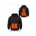 Men's Clothing 5 zone heating sweatshirt men's USB heating sweatshirt warm electric heating hooded heating clothing heating sweatshirt_viptrois.com