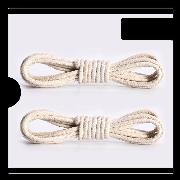 Shoe Accessories Martin boots shoelaces leather shoes boots brown white black wax rope round waxed shoelaces rope a pair_viptrois.com