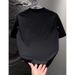 Heart-shaped Embroidered T-shirt, Men's Short-sleeved, Summer Trendy Brand, Elastic, Slimming And Versatile T-shirt_viptrois.com