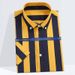 Men's Stretchable Short Sleeve Shirt - Breathable & Wrinkle-Resistant Casual Business Shirt With Striped Print, Slim Fit For Summer Comfort_viptrois.com
