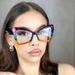 Women's Eyeglasses T Shaped Cat Eye Glasses Frame New Anti Blue Light Flat Glasses Female Fashion Ins Glasses Frame Personality_viptrois.com