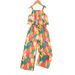 Mother & Kids INS Girl Fashion Tropical Flowers Full Print Jumpsuit Fashion Casual Jumpsuit Summer Wear_viptrois.com