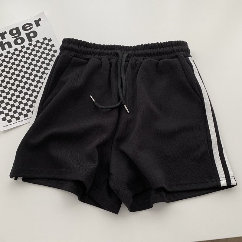 2025 4-farben Shorts Frauen Sommer Patchwork Kordelzug Hohe Taille Unisex Atmungsaktive Design Harajuku Alle-spiel Klassische Шорты Ж Diego_viptrois.com