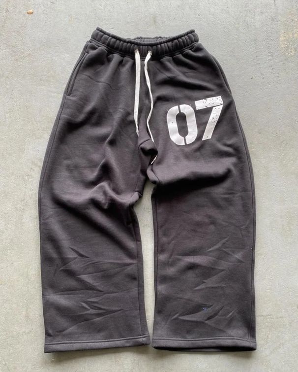 Men's Clothing Trendy Street Loose Sweater Suit For Men And Women Hip Hop Sports Zipper Hooded Sweater Pants Suit_viptrois.com