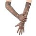Unisex Hot diamond mesh gloves Fashion sexy stretch band diamond long gloves bungee electric sound rave party gloves_viptrois.com