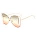 Two Circles Fashion Large Frame Pearl Leg Women's Sunglasses Metal Hollow Colorful Sunglasses Glasses 202045_viptrois.com