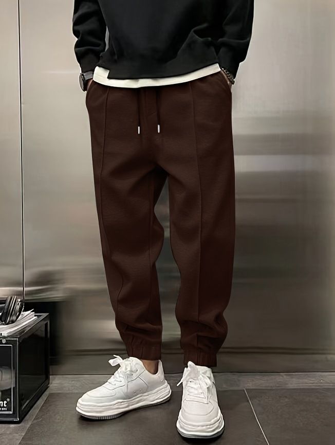 New Thickened Drawstring Casual Men's Sweatpants In Stock_viptrois.com