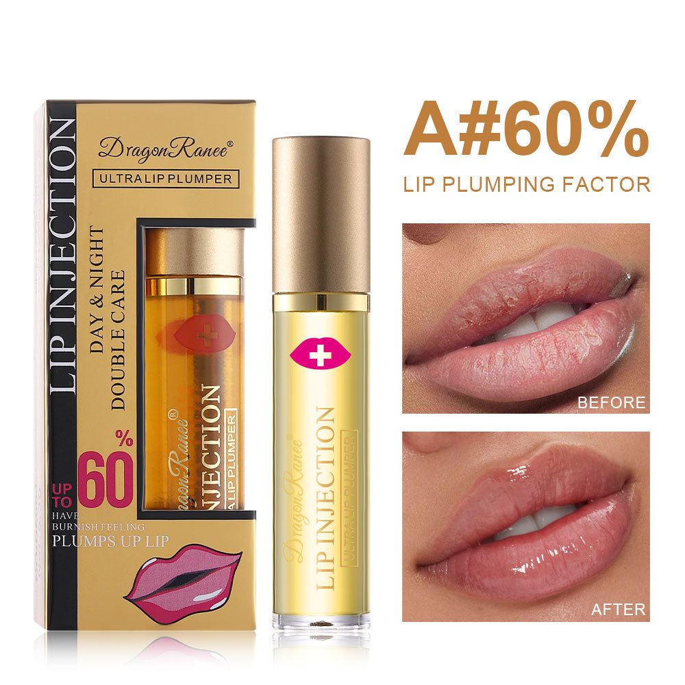 Ginger Chili Lip Plumper - Nourishing Lip Serum With Roll-On Applicator, Enriched Lip Oil For Fuller Lips_viptrois.com