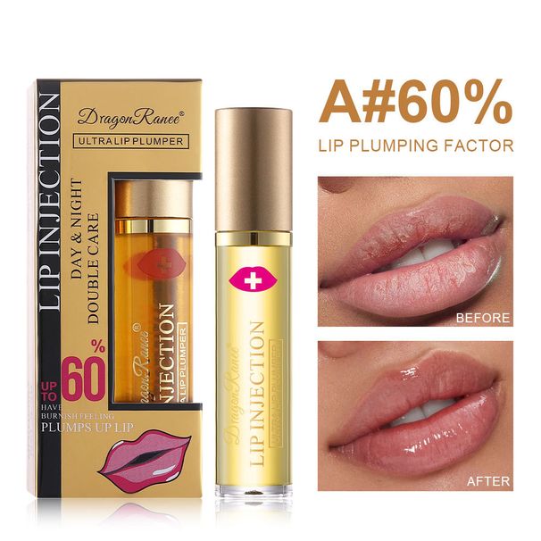 Ginger Chili Lip Plumper - Nourishing Lip Serum With Roll-On Applicator, Enriched Lip Oil For Fuller Lips_viptrois.com