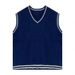Men's Clothing Soft Milk College Style Vest Vest Knitted Sweater Jacket Female Spring Autumn Winter Lazy Style Loose Top Student_viptrois.com