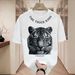 【DORAE】Unisex Oversized T-shirt (100% Cotton) Off-White ("THE TIGER KING" Print & Bold Casual Design) – Casual Style For Everyday Casual_viptrois.com