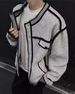 Unisex Knit Cardigan – Oversized Crochet Sweater With Chunky Cable Stitch (M/L/XL/2XL/3XL, Harajuku Streetwear, Polyester Blend, Wrinkle-Free)_viptrois.com