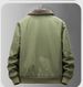 Men's Fleece-Lined Winter Jacket – Heavyweight Cotton Shell With Sherpa Interior (M-4XL, Black/Army Green/Khaki)_viptrois.com