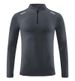Men's Clothing Long-Sleeved T-Shirt Quick-Drying Running Sports Fitness Stand-Up Collar Sweatshirt Breathable Bottoming Shirt Outdoor Clothing_viptrois.com