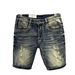 Men's Clothing Back Pocket Print Slim Fit Denim Shorts Boys Casual Stretch Five Points_viptrois.com