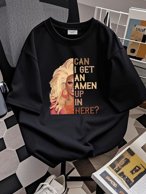Can I Get An Amen Tshirt Unisex - Drag, Ru, Funny, Paul Soft Comfortable Versatile Stretched Fashion Designer Clothes Slightly Casual Graphic_viptrois.com