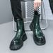New Fashion Chelsea Boots Men's Pointy Toe Retro Boots British Men's Boots Leather Boots Leather Shoes_viptrois.com