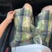 Men's Summer Tie Dye Plaid Shorts Trendy Casual Five-Point Pants Loose Straight Leg Beach Wear_viptrois.com